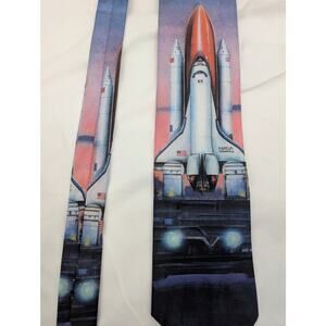 Vintage Ralph Marlin Nasa Shuttle Discovery 1994 Tie